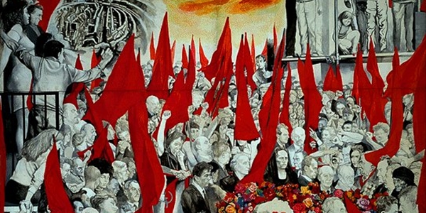 quadro funerali di Togliatti Renato Guttuso